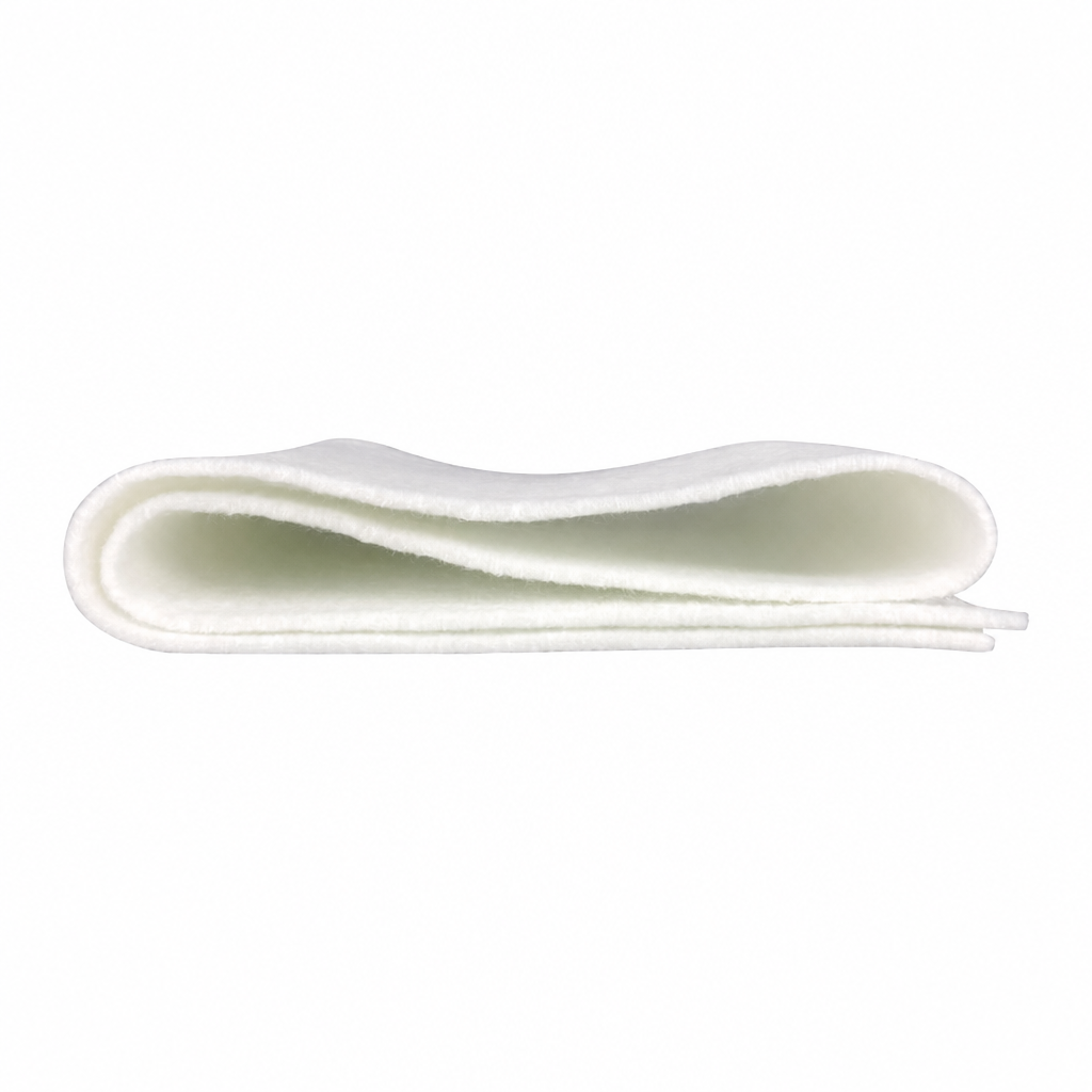 Folded aquarium filter floss material